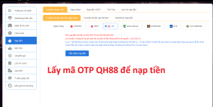 Lấy mã OTP QH88 để thực hiện giao dịch